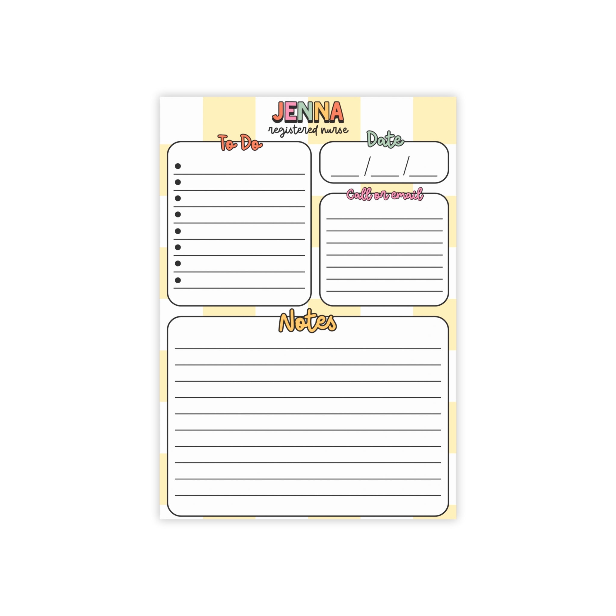Personalized Registered Nurse Post-it® Notes