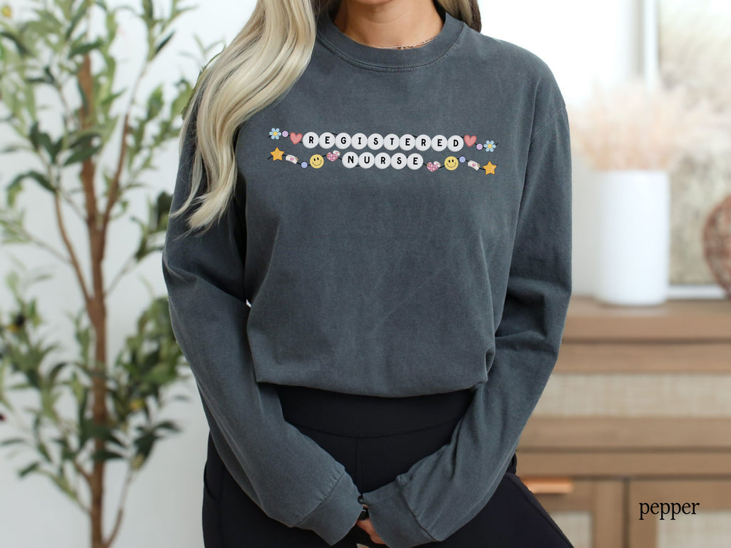 Registered Nurse Friendship Bracelet Long Sleeve Tee