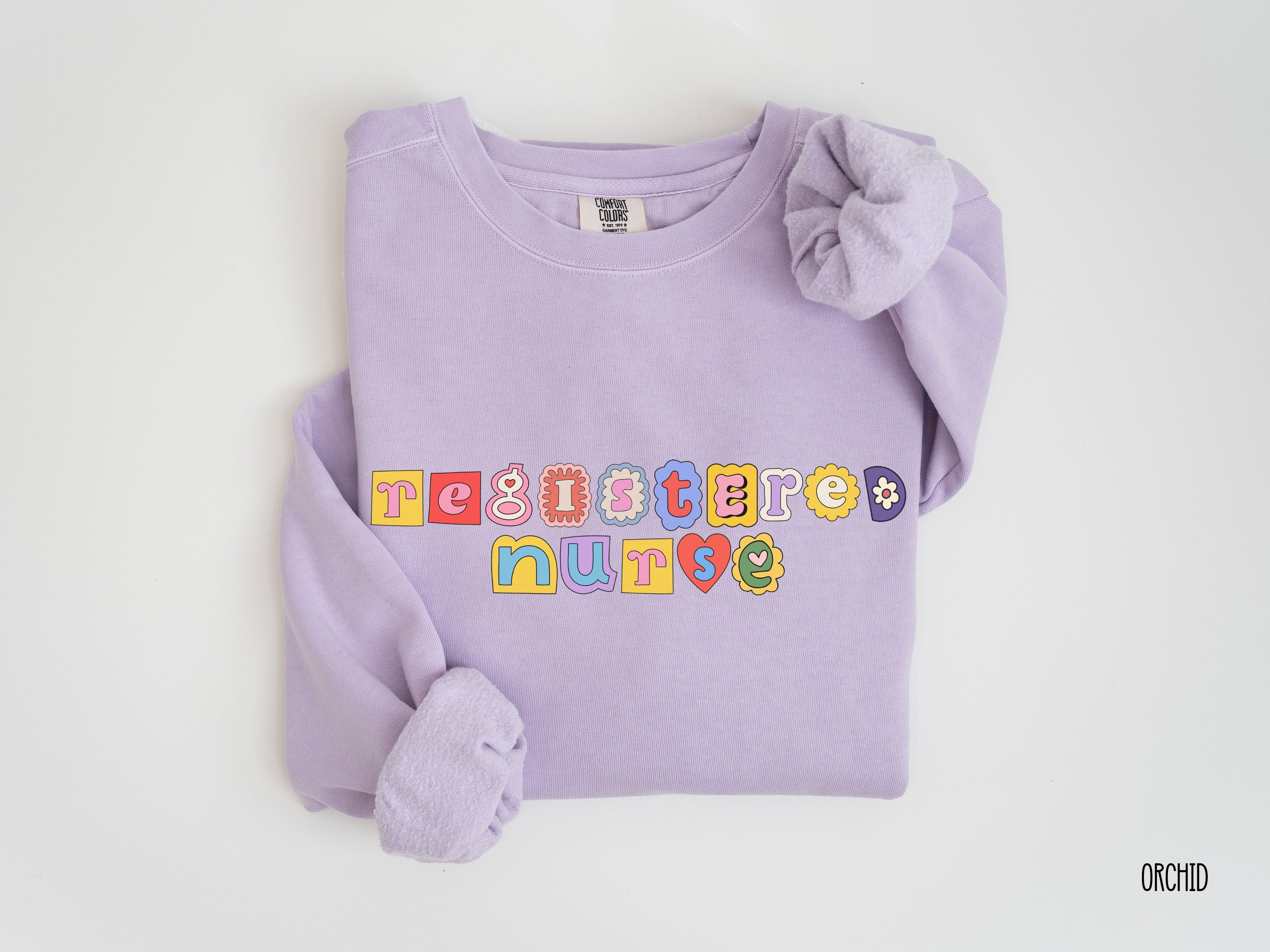 Personalized Registered Nurse Patchwork Sweatshirt