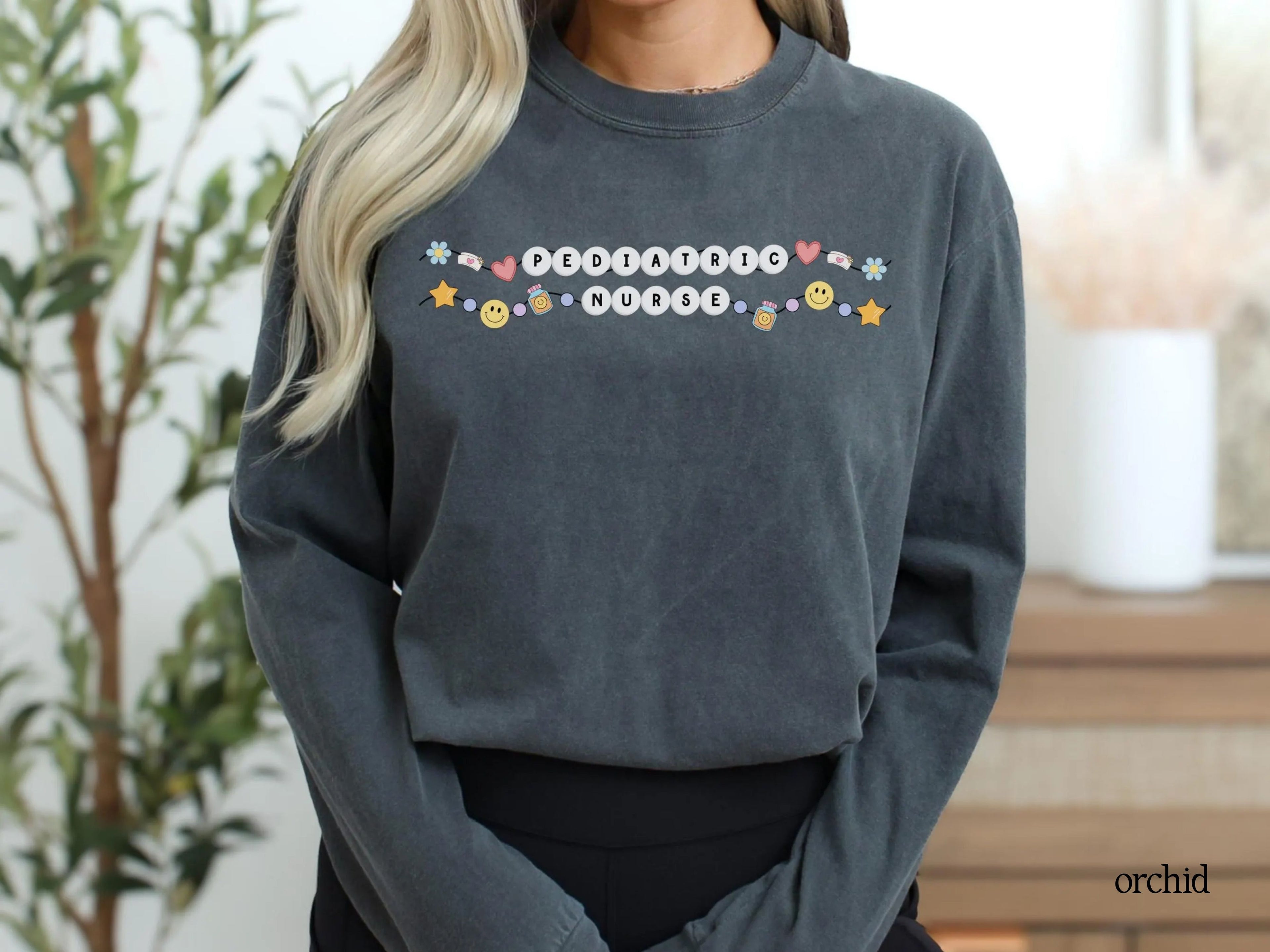 Personalized Registered Nurse Friendship Bracelet Long Sleeve Tee
