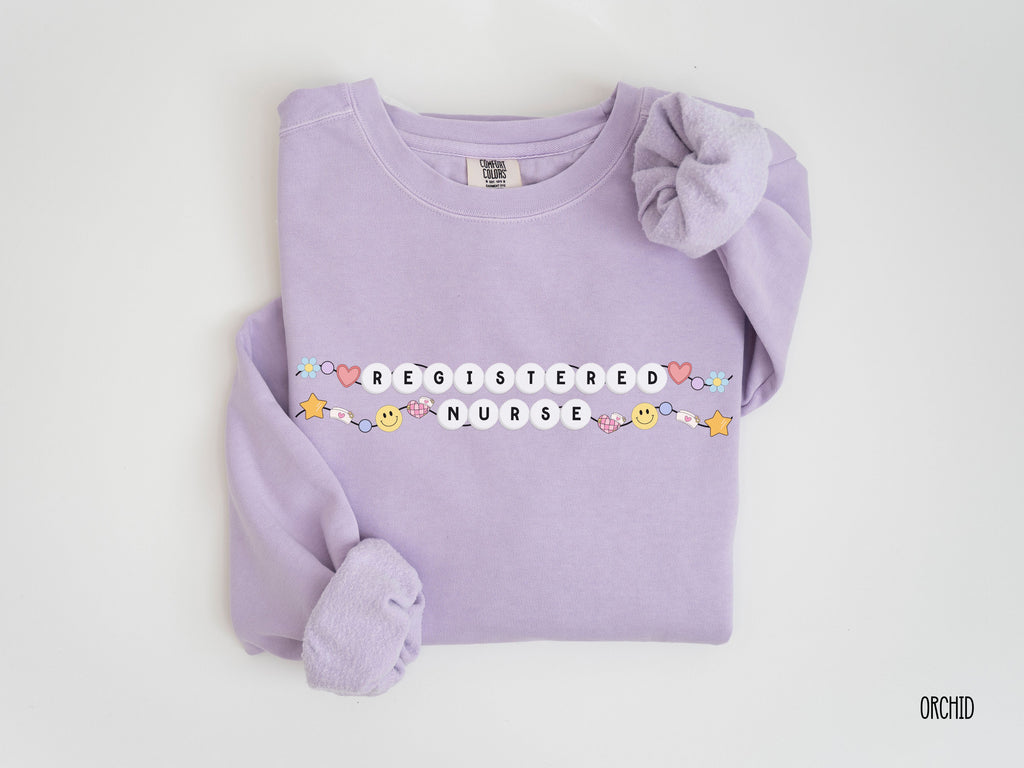 Personalized Registered Nurse Friendship Bracelet Sweatshirt