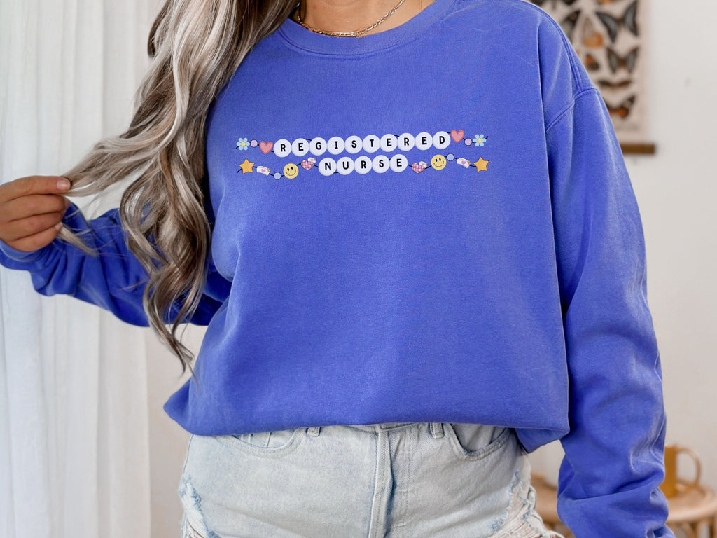 Personalized Registered Nurse Friendship Bracelet Sweatshirt
