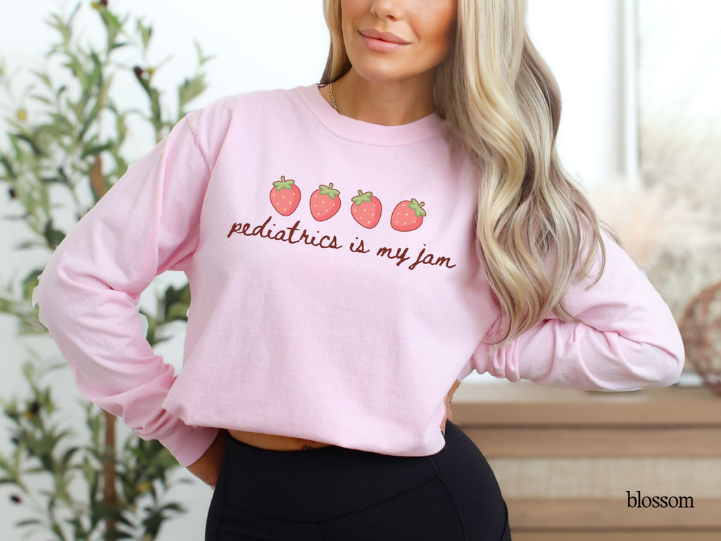 Personalized Nursing is My Jam Long Sleeve Tee