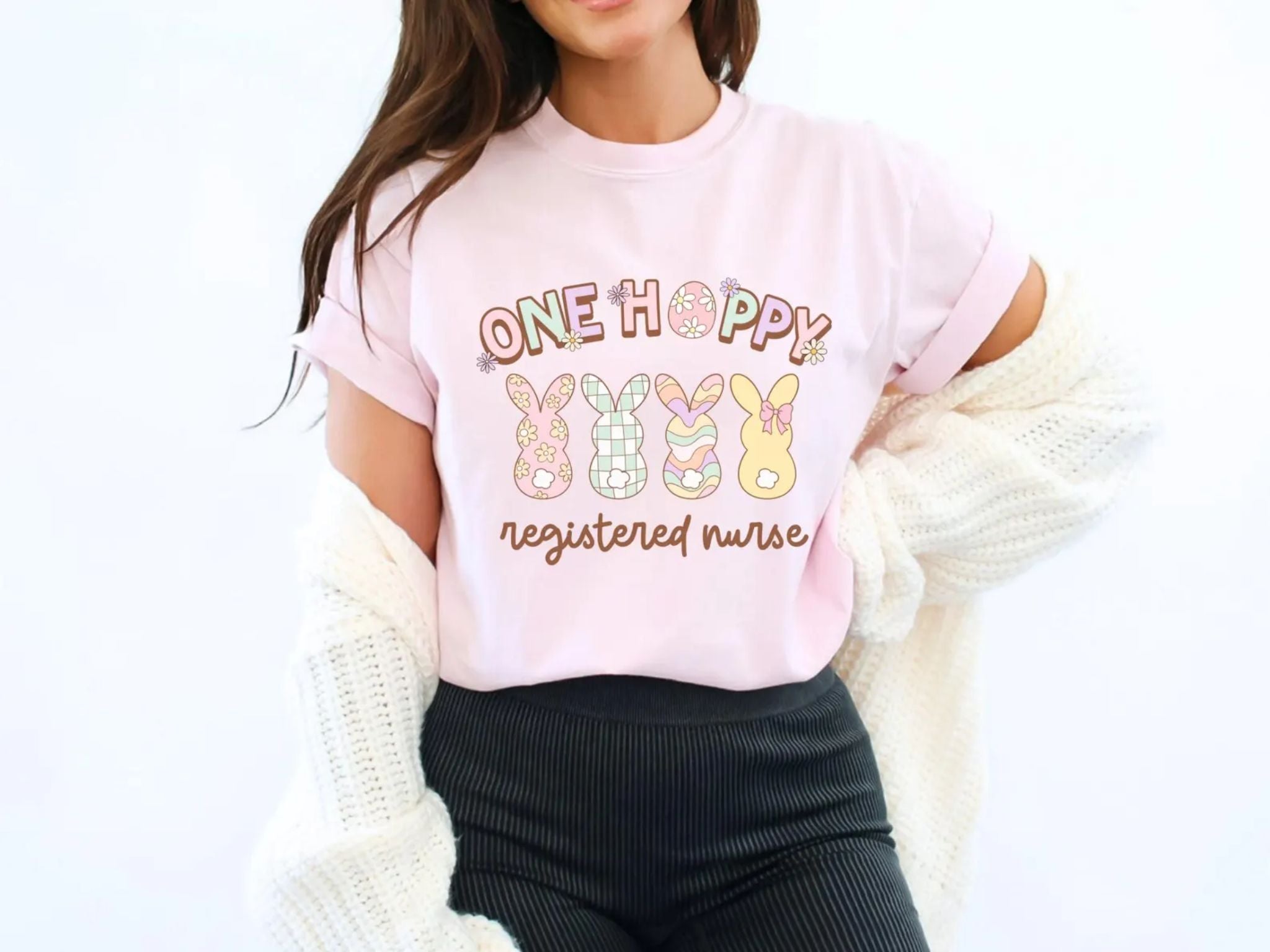 Spring Registered Nurse Bunny T-Shirt