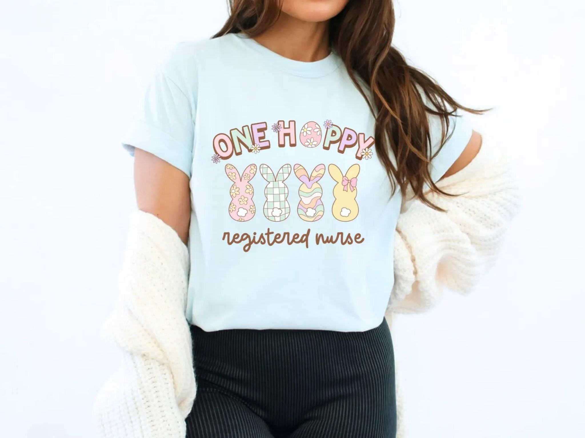 Spring Registered Nurse Bunny T-Shirt