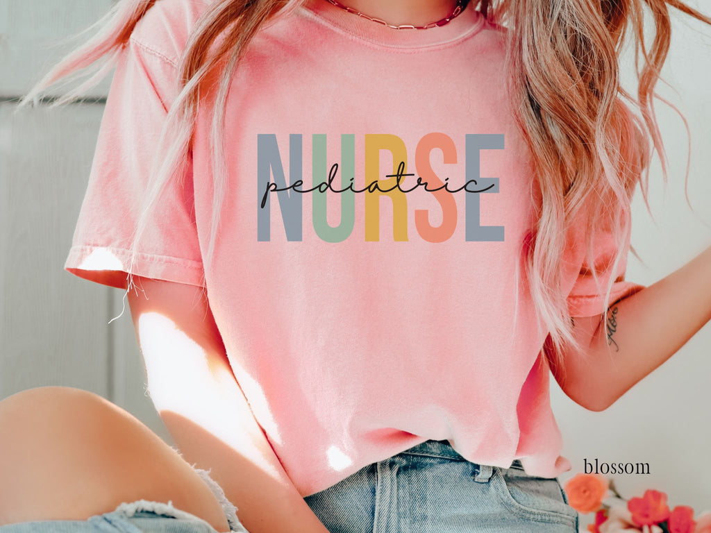 Boho Pediatric Nurse T-shirt
