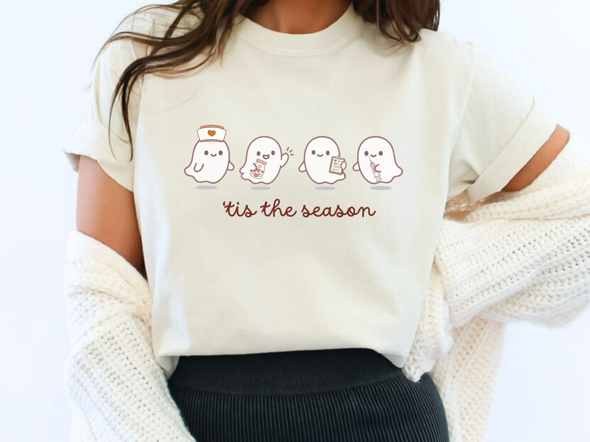 Halloween Nurse Ghost Shirt