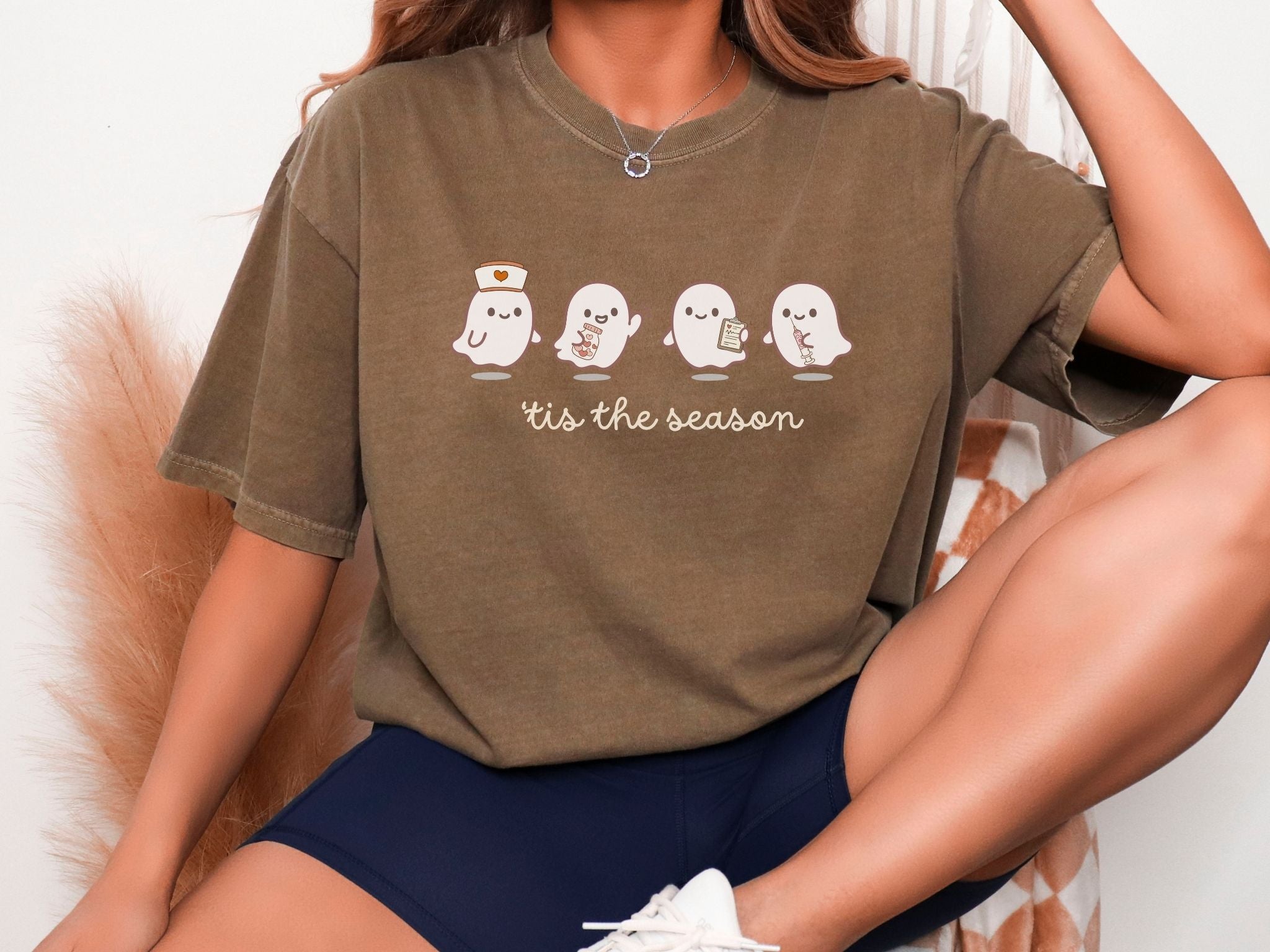 Halloween Nurse Ghost Shirt