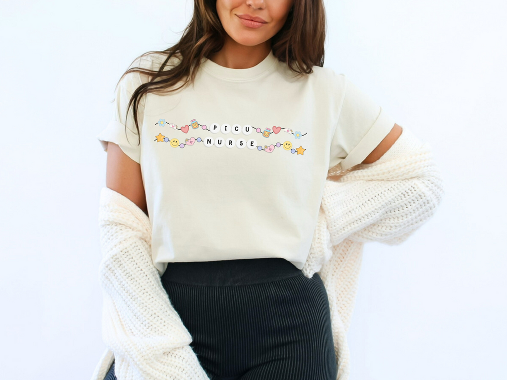 PICU Nurse Friendship Bracelet T-shirt
