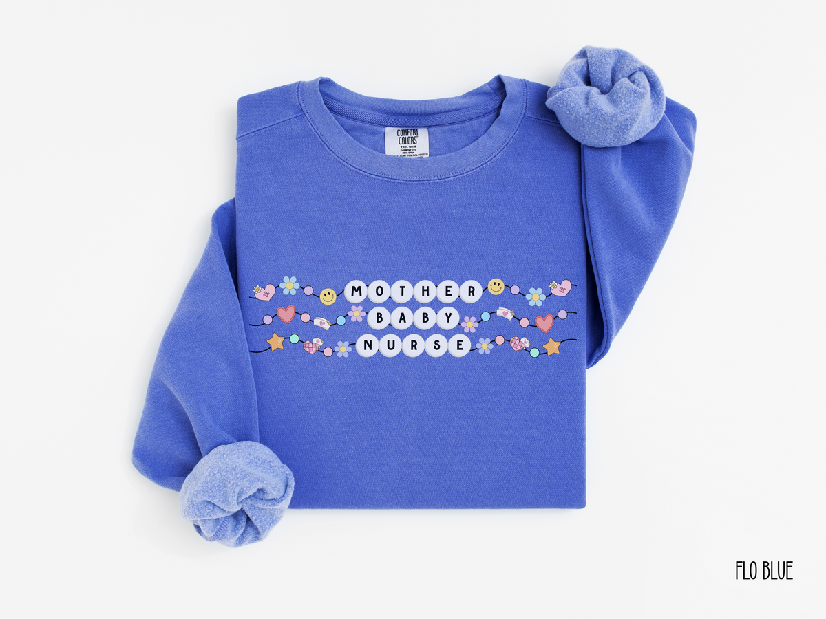 Mother Baby Nurse Friendship Bracelet Sweatshirt