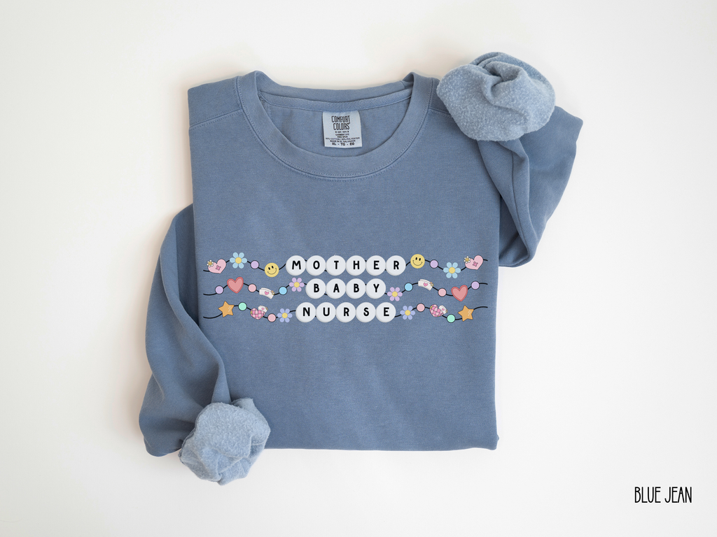 Mother Baby Nurse Friendship Bracelet Sweatshirt